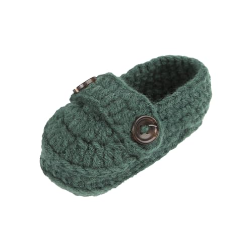 Newborn Baby Hand Knitting Crochet Booties Shoes Mary Jane First Walking Non-Slip Stay On Warm Knit Sock Boots