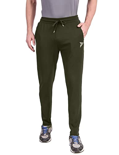 Image of FITINC Athleisure Track Pants for Men| Lycra Slim Fit Mens Dryfit Track Pant with Concealed Zipper Pockets | Quick Dry Pant Style Lower for Men for Home & Workout