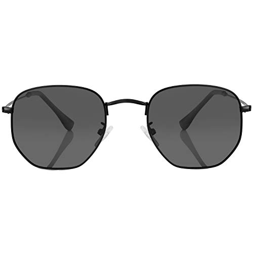 Image of Kursan Small Round Metal Polarized Sunglasses for Men Women Mirrored Lens Classic Circle Sun Glasses