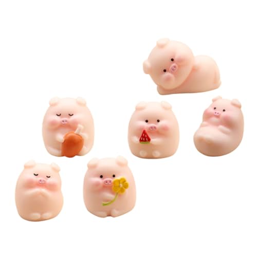 Cochon miniature résine pour maison de poupée et déco de table bucolique