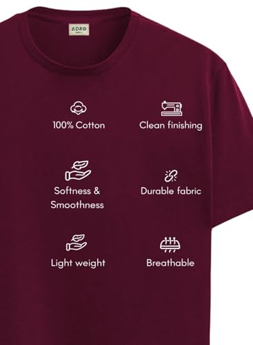 T-shirt confortable en coton pour homme élégant coupe normale