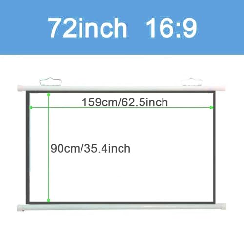 Pantalla Manual para Proyector 72 Pulgadas 16:9 miniatura 6