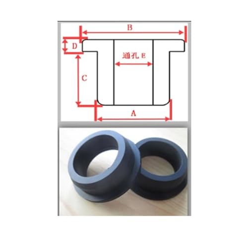 1/5 szt. Okrągła pusta guma silikonowa przelotka otwór zatyczka O-ring uszczelka uszczelniająca 3-40mm-5 sztuk(White,7mm(Hole 4mm)-5Pcs)