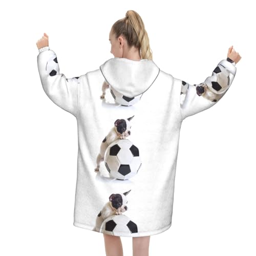 Sweat à capuche géant en flanelle de qualité supérieure style plaid