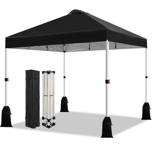 WEIZE 10x10 Pop Up Canopy Tent, 1-Button Push Setup Canopy...