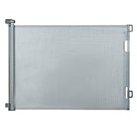 Hawthyhome Treppenschutzgitter Türschutzgitter Ausziehbar 0-180CM, Kinderschutzgitter,Schutzgitter Treppe für Babys und Haustiere Geeignet für Treppen, Türen, Terrasse （Grau-180CM