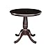 International Concepts 30-Inch Round by 30-Inch Round Top Ped Table, Rich Mocha