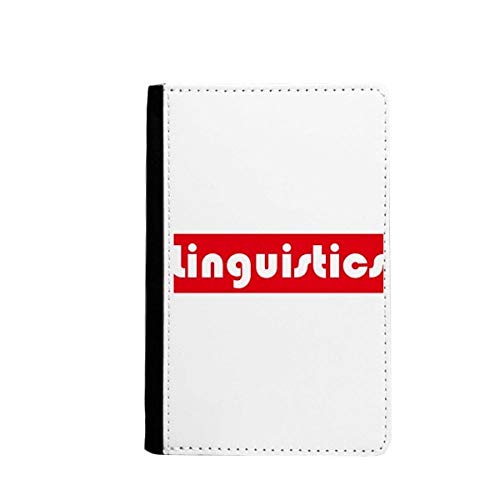 Étui portefeuille de voyage Linguistics rouge Course and Major porte-cartes de transport
