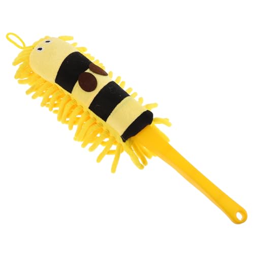 Abaodam Cepillo De Coche Colgando Plumeros Lavables para Limpieza Esponja De Lavado De Autos Cepillo para Detalles De Coches Trapeador para Kit De Detallado De Coche Chenille Yellow