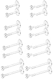 Dochais 16G 18G Klar Piercing Retainers Flexible Acryl Knorpel Daith Tragus Helix Piercing Stecker Retainer Klare Nasenpiercing Lippenpiercing Labret Ring Retainer 16 Stück 6mm 8mm 10mm 12mm SetJ