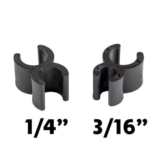 Clips de marco de alambre de 1/4 de pulgada duraderos con protección UV para miniluces negras 5