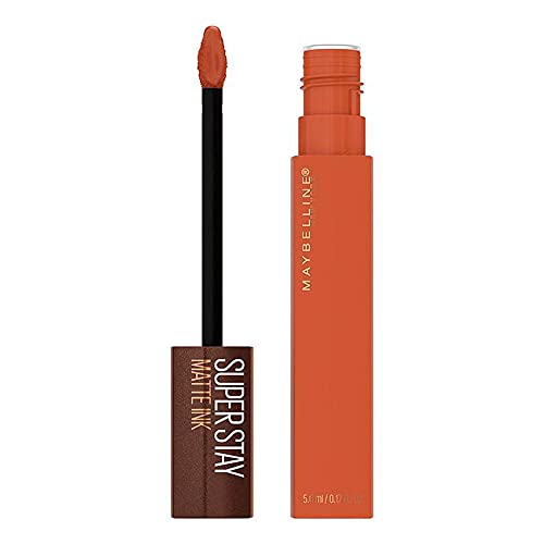 Maybelline New York SuperStay Matte Ink Liquid Lipstick, Coffee Edition, Caramel Collector, 0.17 Ounce