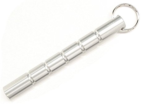RUKO K4434SR 5-1/2" Machined Aluminum Straight Kubaton in a Brushed Silver Finish