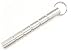 Ruko K4434SR 5-1/2" Machined Aluminum Straight Kubaton in a Brushed Silver Finish