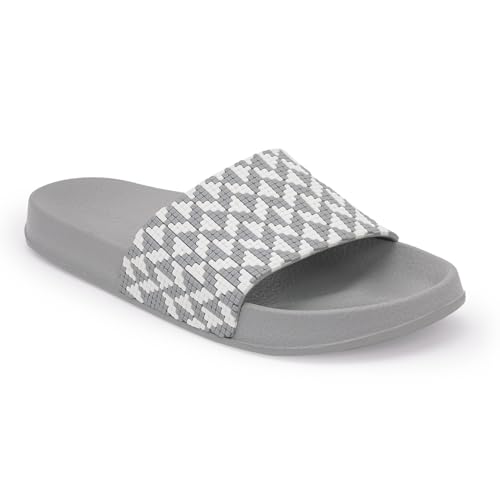 Image of Red Tape Womens Sliders in Slate Blue | Casual Pool Sliders | SLATE BLUE | 3 UK