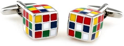 Gemelolandia | Gemelos Cubo Rubik 3D Gemelos Originales Para Camisas | Para Hombres y Niños | Regalos Para Bodas, Comuniones,...