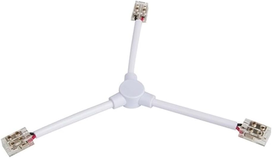 WAC Lighting T24-BS-Y-WT, Basics & Gemini 24VDC Flex Y Connector in White