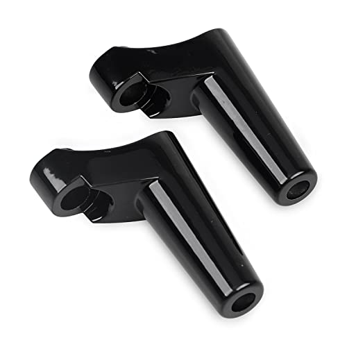 Soporte intermitente delantero aluminio negro para solucionar vibraciones en Harley