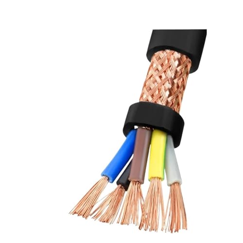 DUOCAI Cavo schermato RVVP Cavo di Segnale schermato con Nucleo in Rame RVVP da 5 Metri 2 3 4 5 Multicore 0,5 0,75 1,5 2,5 mm(4x1.0MM)