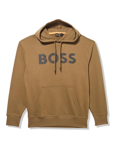 BOSS Men's Bold Logo French Terry Hooded Sweatshirt