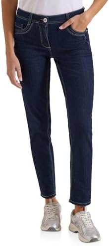 Cecil Damen Mid Waist Straight Leg Jeans im Casual Fit 3818215