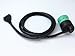 Green 9pin J1939 to 10pin Cable for PT30 ELD Logbook Compliant ECM w/DOT, Compatible with Most Trucks Freighliner & Kenworth, etc