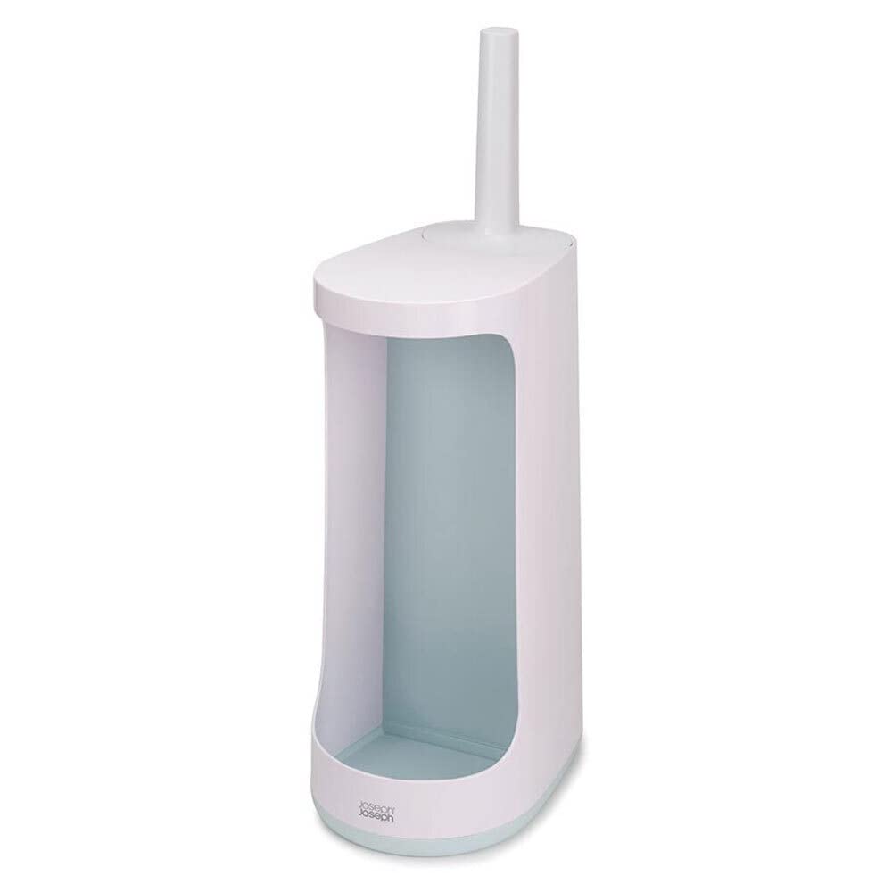 Joseph Joseph 70536 Flex Store Escobilla para Inodoro con Cubo de Almacenamiento, Azul/Blanco, Extra Grande