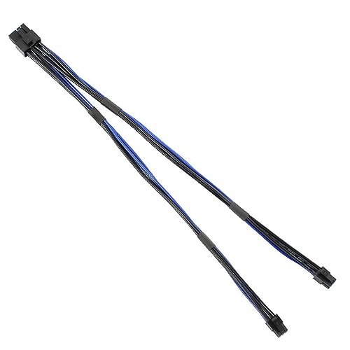 ALINNA Dual Mini 6 Pin to 8 Pin PCI Express Video Card Power Adapter Cable for Mac Pro Tower Power Mac G5 11.8in/30cm