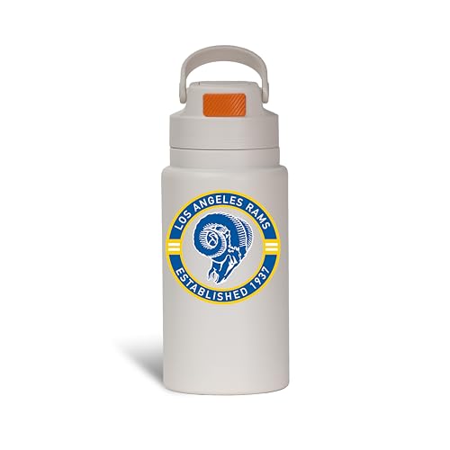 The Memory Company Officially Licensed 26oz Water Bottle with Flip Up Lid, Las Angeles Rams