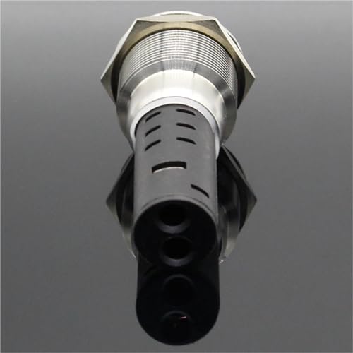 Buzzer intermittent 22mm LED rouge 220V en métal robuste - 3