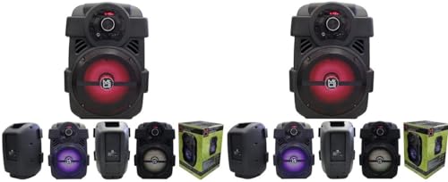 MR DJ PSE-80BT 8” Portable Active Speaker with Rechargeable Battery Bluetooth 1200 Watts