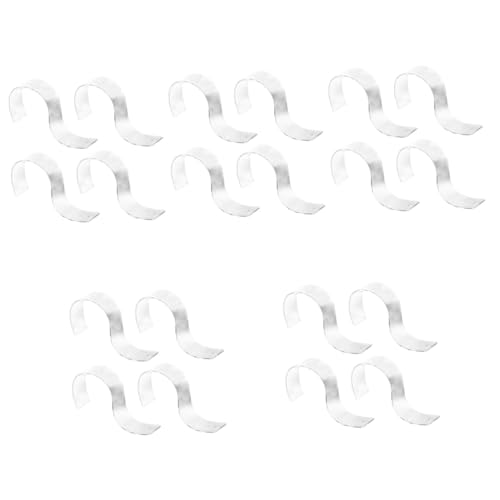 KICHOUSE 20pcs Belt Display Stands Acrylic Organizer Racks for Retail Store Transparent Belt Holder for Closet Compact Design Stylish Storage