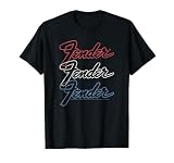 Fender American Flag Style Stacked Logos Tシャツ