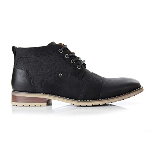 Image of Ferro Aldo Men's Ankle Boots | Lace-Up Cap Toe Chukka Style Dress Boot | Casual Fashion for Work