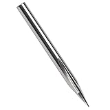 20 Degree Engraving Bit, 1/8” 3.175mm Shank 0.5mm Tip 2 Flutes 38mm Length Metal Engraving Bit Tough Tip Cone Carbide Engraving Bit Marking Conical V-Bit for Aluminum MDF Wood Brass