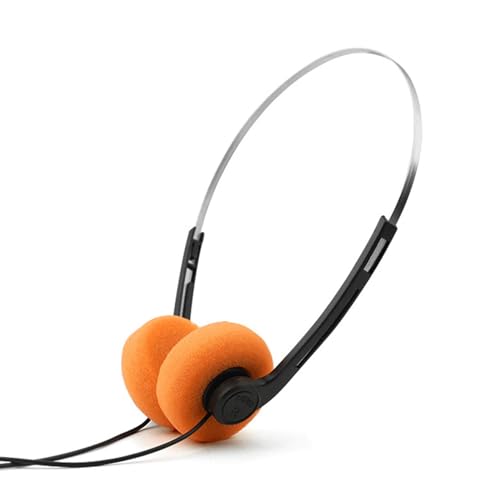 Image of Retro Style Wired Headphones Practical Photo Props for Running Walking Travel Plane Use with 3.5mm Jack Lightweight Design for Daily Music Listening Vintage Look Portable Audio Accessory