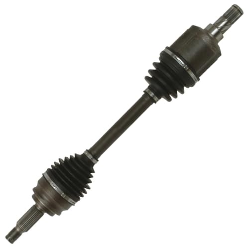 Image of Detroit Axle - Front Left Steering Knuckle and Wheel Hub Bearing CV Axle Shaft Assembly Replacement for Rear Drum 2007-2011 Dodge Caliber - 2pc Set