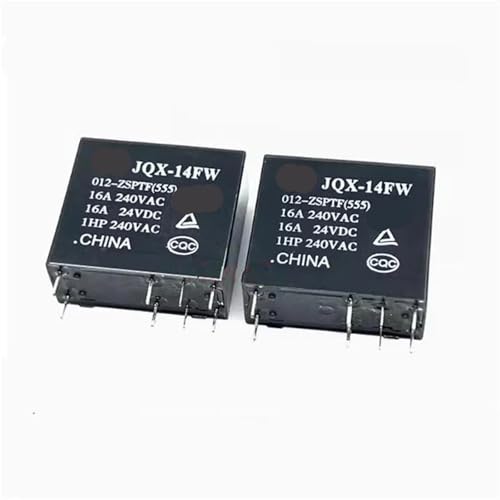 Relais JQX-14FW 012-2SPTF 12V DC 8 broches pour circuit imprimé Lot de 5 pièces