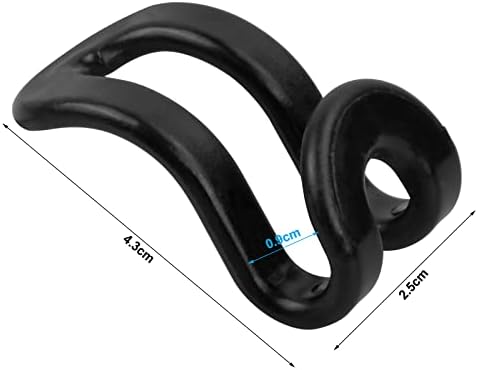 suchkawe 40 Pcs Clothes Hanger Connector Hooks, Cascading Hanger Hooks Cascading Clothes Rack Hook Space Saving Hangers Hooks for Wardrobe Closet, Plastic Black White