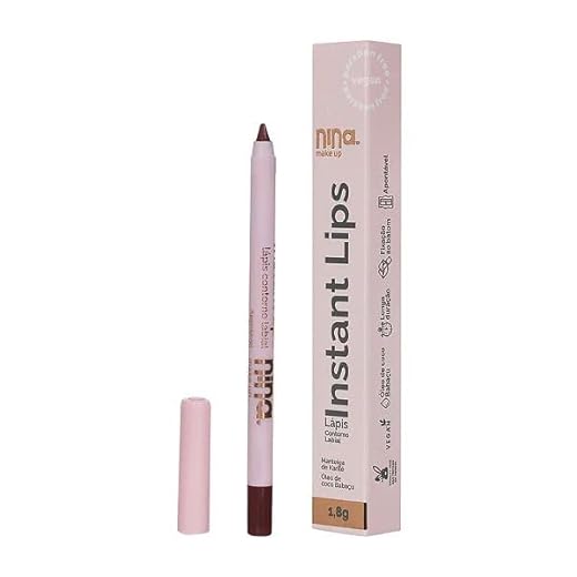 LÁPIS LABIAL LÁPIS PARA CONTORNO LABIAL DOCE DESEJO - NINA MAKEUP