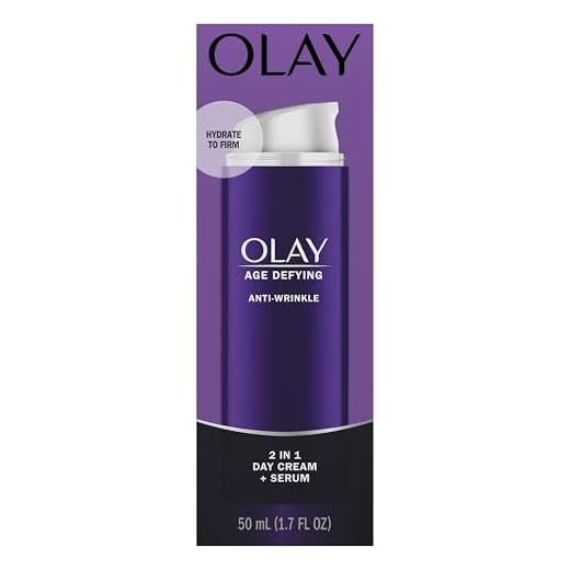 Olay Face Serum by Age Defying Anti-Wrinkle 2-in-1 Day Cream Plus Face Serum, Aloe Vera, 1.7 Fl Oz