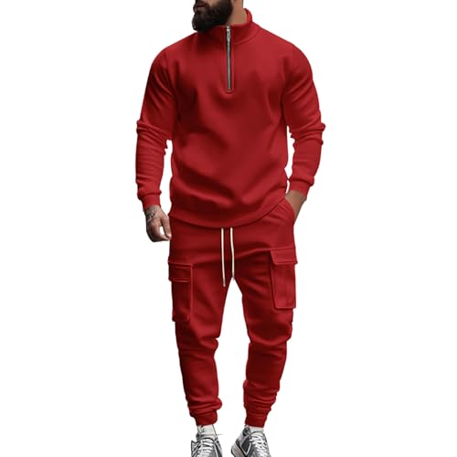 Combinaison de Sport Automne Hiver Ensemble Homme avec Zip