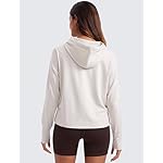 CRZ YOGA Cloud Jersey Pullover Hoodies for Women Long Sleeve Hooded Workout Sweat Shirts Casual Yoga Tops with Thumb Holes - Image 2