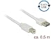 Produktbild DeLock Kabel Easy-USB 2.0 Typ-A Stecker > USB 2.0 Typ-B Stecker 0,5 m Weiss