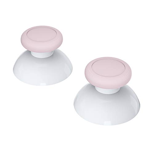 Extremerate Cherry Blossoms Pink & White Dual-Color Replacement 3D Joystick Thumbsticks, Analog Thumb Sticks With Cross Screwdriver For Nintendo Switch Pro Controller #TOP6
