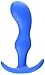 Doc Johnson Mood - Naughty 2 - Silicone Anal Plug - Medium - 3.9 in. Long and 1 in. Wide - Tapered Base for Comfort Between The Cheeks - Medium - Blue