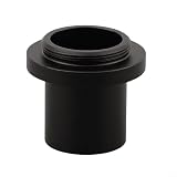 Belnotelt 1X C-Mount Microscope Adapter, 23.2mm Metal Lens for CCD Camera, for Compatible with Biological and...