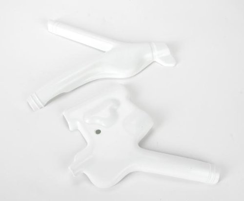 UFO Plastics Frame Guards White for Honda XR 600R 88-05