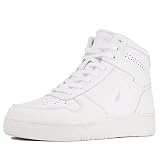 Nautica Men's High-Top Sneakers Lace-Up Trainers Basketball Style Shoes-Oakford-White-Size-11
