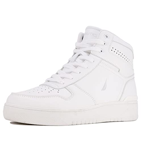 Nautica Men's High-Top Sneakers Lace-Up Trainers Basketball Style Shoes-Oakford-White-Size-11 #TOP28
